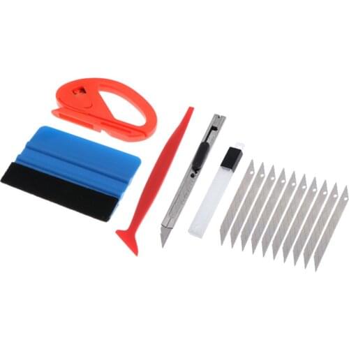 5in1 Cars Film Vinyl Squeegee Scraper Window Tint Tuck Wrap Applicator Tools