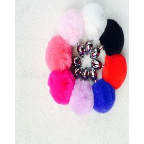 5STYLE Metal animal Artificial wool Tail goes out, females back court anal plug, anal toy, SM anal dilator, sex doll good B024