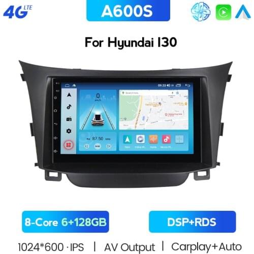 Android Car Stereo Radio GPS Navigator DVD Player Double 2 Din For Hyundai I30 Head Unit Touch IPS Screen 2012 - 2016 Multimedia