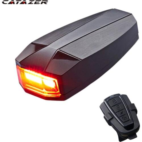 Wireless Electric Cycling Bell Light Bicycle Alarm Light Cycling Taillight Horn LED Anti-theft Remote Bike Accessories