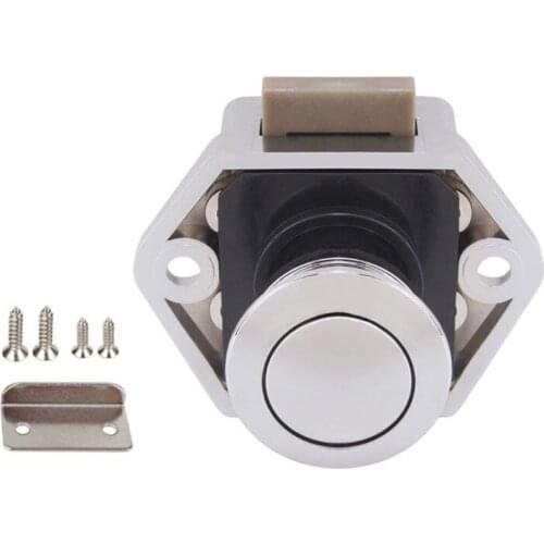 Diameter 20mm Camper Car Push Lock RV Caravan Boat Drawer Latch Button Locks For Furniture Hardware Q39F