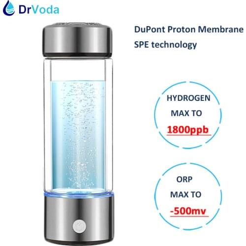 DuPont PEM membrane max 1800ppb H2 concentration hydrogen water ionizer hydrogen generator water
