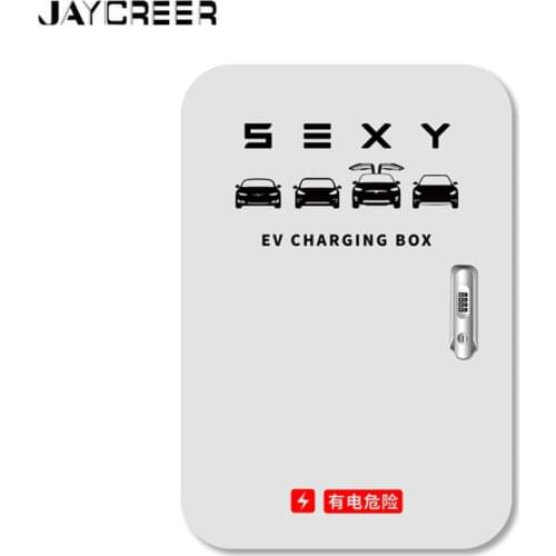 JayCreer Safety Protective Distribution Box For J1772 IEC 62196 EV Charger ,Fillet Corner,Indoor or Outdoor Use