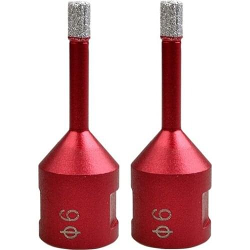 Best 2Pc Dia 6Mm M14 Vacuum Brazed Diamond Drilling Core Bits Dry Drilling Bit Hole Saw Drill Bits Granite Marble Tile