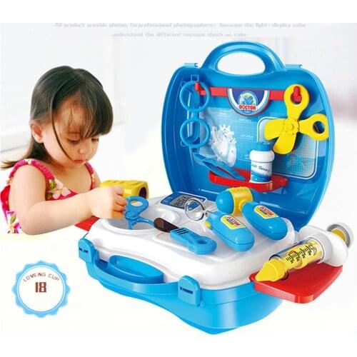 Kids Multifunction Play House Doctor Medicine Suitcase Role Play Toys Set Kit Case Pretend Game Accessories Family Entertainment