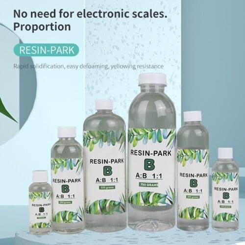 1:1 Epoxy Resin Set Kit AB Crystal Glue Jewelry Making Transparent Mixed Clear DIY Resin Mold Jewelry Crafs 50g100g/200g/500g