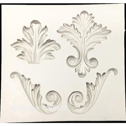 Symmetric Pattern Silicone Sugarcraft Mould Set, Fondant Cake Decorating Tools