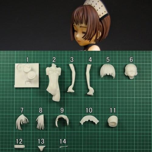 1/5 Nurse Girl GK Unpainted Unassambled Resin White Model Kit W_3692