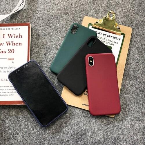 Solid Color Silicone Couples Cases For iphone XR X XS Max 6 6S 7 8 Plus Cute Candy Color Soft Simple Fashion Phone Case NEW