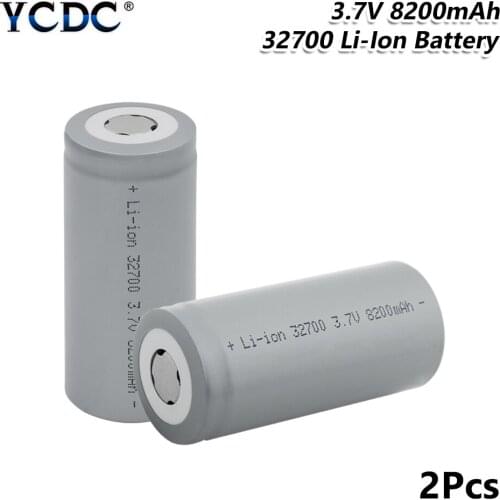 2020 New 1/2/4/6/8/10Pcs 32700 3.7v 8200mAh Rechargeable Lithium Battery 25A Discharge Battery For Backup Power Flashlight