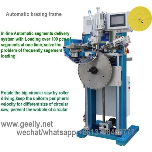 Pneumatic Thin Wall Drill High Frequency Brazing Weldingframe with induction heating machine