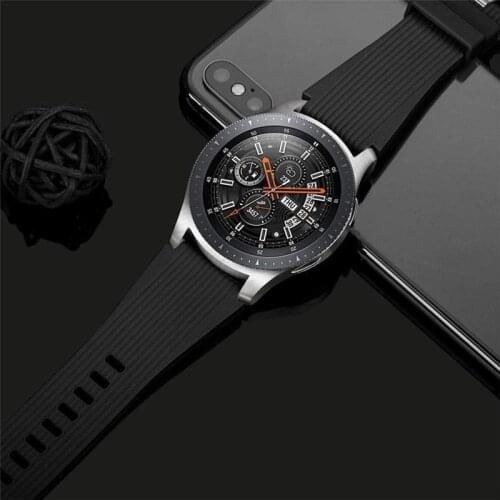 22mm Silicone Strap Bracelet For Samsung Galaxy Watch 46mm Bands/Gear S3 Frontier Classic Band/Galaxy Watch 3 Bands 45mm