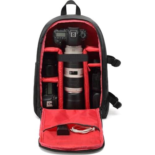 Camera Backpack DIY Partition Video Digital DSLR Bag Waterproof Outdoor Camera Photo Bag Shockproof Lenses Case Laptop Backpack