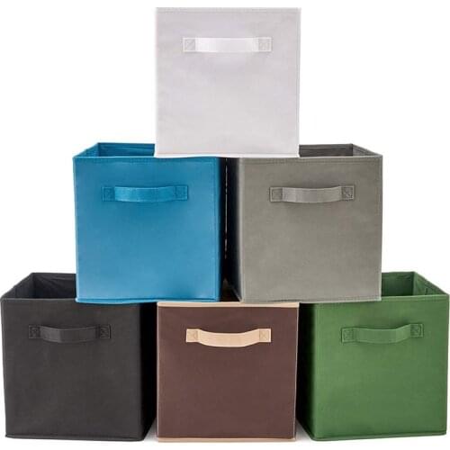 Folding Non-Woven Fabric Storage Box Closet Cubes Bins Organizer Kid Toy Storage Bins Offices for Storage Organization