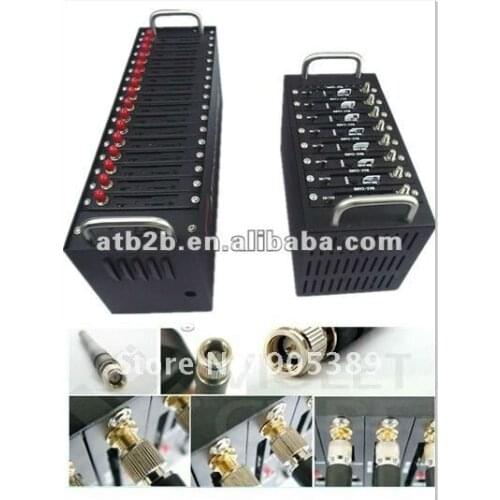 SMS Caster software 16 ports bulk sms GSM GPRS modem pool q2406b wavecom recharge system USSD STK IMEI Changeable