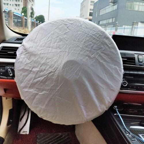 Window Shade Silver Coated Cloth Steering Wheel Cover Auto Car Steering Wheel Sunshade Side Sunscreen Insulation Side Sun Shade