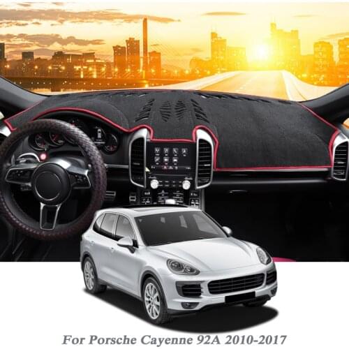 Car Styling Dashboard Avoid Light Pad Instrument Platform Cover Mats Rose For Porsche Cayenne 92A 2010-2017 LHD&RHD Anti-dust