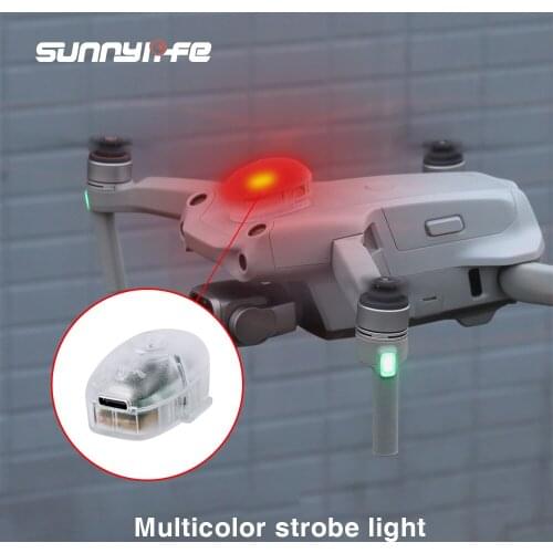 Sunnylife Drone Strobe Light Anti-Collision 3 Colors/4 Modes Chargeable Night Lamp For DJI AIR 2S/DJI FPV/MAVIC Mini2/FIMI X8 SE