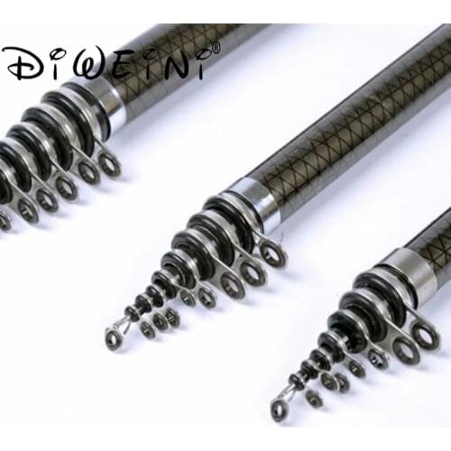 2.7m 3.6M 4.5M 5.4M 6.3M 7.2m Carbon Fishing Rod Spinning Rock / Telescopic Fishing Rods Carp Feeder Fishing Rod Sea Rod