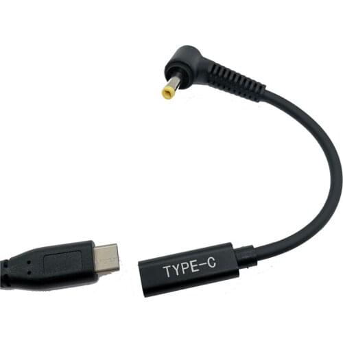 USB 3.1 Type C USB-C female to Lenovo air13 DC4.0*1.7mm male Power Plug PD Emulator Trigger Charge Cable for Lenovo for Asus