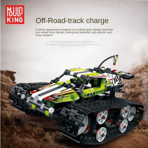 Mould King High-tech Series RC Crawler Racing Speed Car13023/13024 APP Remote Control Truck Building Blocks Set Kids Toys Gifts