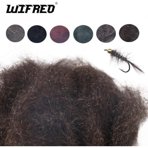Wifreo Fly Tying Squirrel Scud Dubbing Genuine Soft Squirrel Hair Fiber Trout Fly Nymphs Body Dub Materials 2g/pack