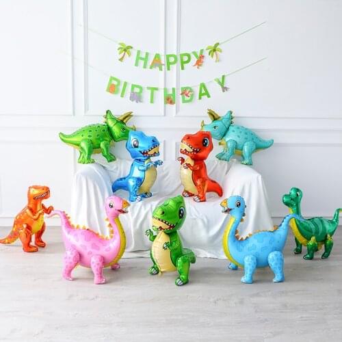 1pc Boys Birthday Dino Party Dinosaur Foil Balloon Globos Baby Shower Birthday Decoration
