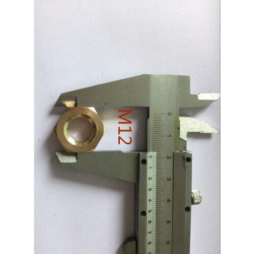 10PCS M12 Hex Copper Nut Hexagon Brass Nuts Hexagonal Nut Screw Nut