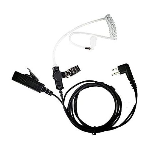 2 Pin Earpiece Headset for Motorola CP200,GP300,CLS1110,CLS1410 Walkie Talkies/Two Way Radio with Transparent Acoustic Tube