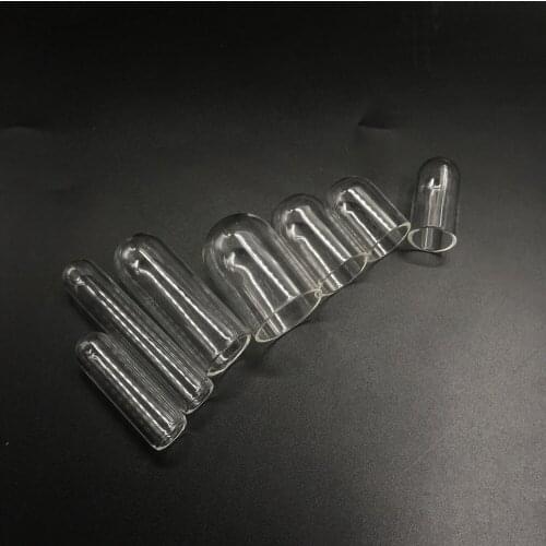 50pcs Different size tube bell jar shape glass globes cover dome locket pendant glass bottle vial pendant jewelry findings