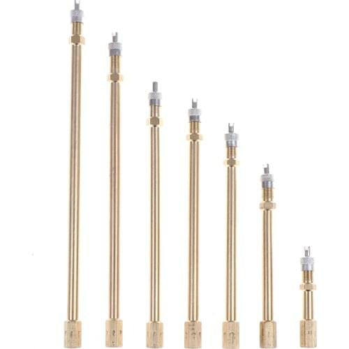 7Styles Car Auto Truck Brass Wheel Tire Valve Cap Tyre Stem Extension Pole Extender