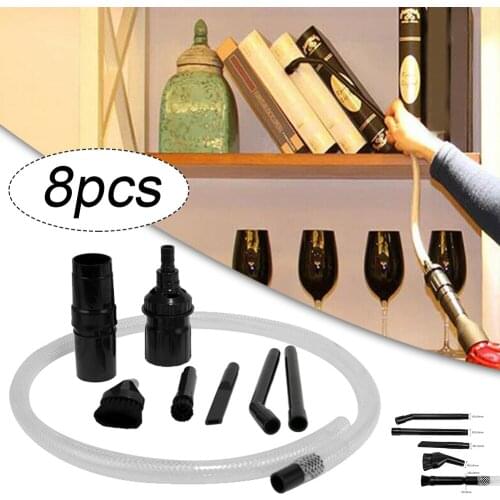 8pcs mini vacuum cleaner accessories, used for cleaning and maintenance of computer desks and auto parts special tools