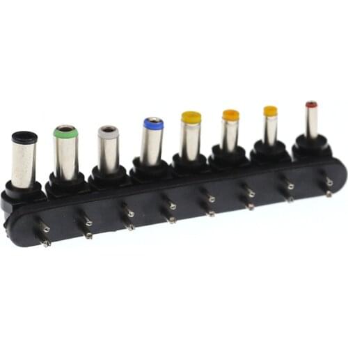 8Pcs/Set Universal DC Power Charger Supply Adapter Jack Plug Connector for Laptop PC DC Plugs for AC Adapter