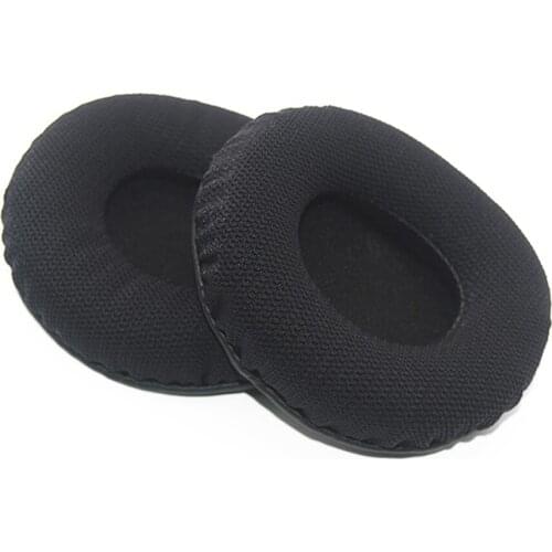 80 * 70mm Ellipse Ear Cushions Pillow Mesh Fabric Headphone Repair Parts Earmuff