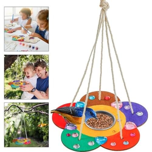 D7YB DIY Bird Feeders Kids Wooden Paint Kits for Boys Girls Age 3-5 4-8 8-12