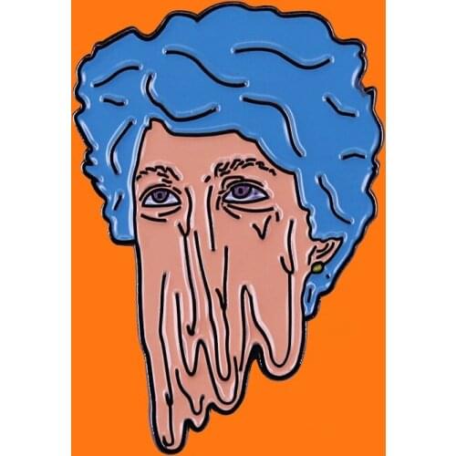 Creativity Abstraction Arts Cartoon Brooch Metal Enamel Pins Backpack Hat Bag Decorate Badges Children Fashion Boutique Gift