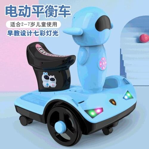 Childrens Electric Balance Car Early Teaching Light Music Can Ride A Baby Boy and Woman Remote Control Car