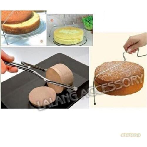 Double Line Adjustable Stainless Steel Cake Slicer Device Decorating Mold Bakeware Kitchen Cooking Cake Layered Tool PC870450