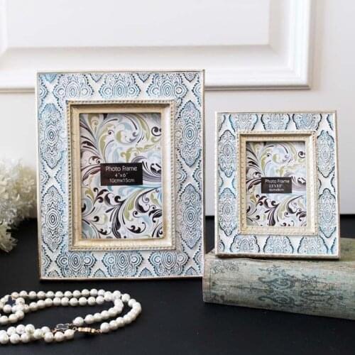 3/6 Inch European Style Craved Resin Photo Frame Living Room Ornaments