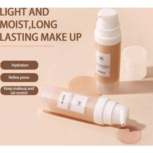 KIMUSE Liquid Foundation Oily Skin Mom Lightweight Concealer Waterproof Long Lasting Makeup Natural Moisturizing Cosmetic TSLM1