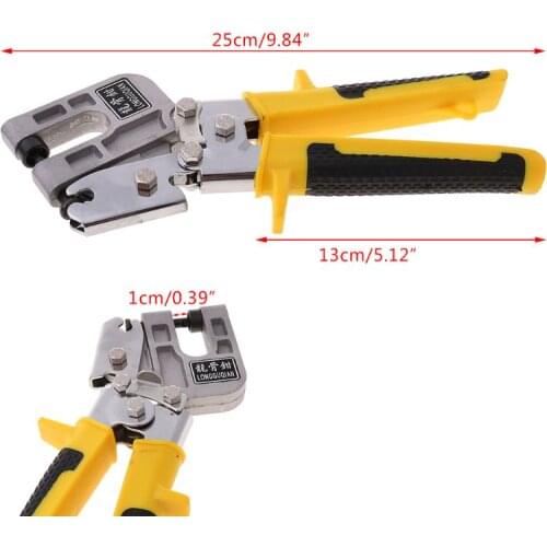 Multifunction Pliers - Wire Stripper - Aluminum Alloy 10inch Handle Stud Crimper Plaster Board Drywall Tool For Fastening Metal