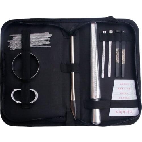 Jewelry Size Tools Sets Ring Mandrel Stick Finger Gauge Ring Sizer Measuring UK/US Size For DIY Jewelry