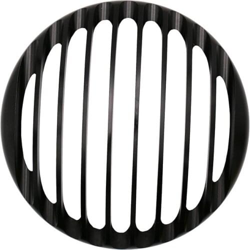 Motorcycle Lampshade Headlight DC 12V CNC Aluminum Round Head Light Protector Cover For Harley-Davidson XL883 XL1200 48