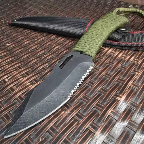 Hunting Fixed Blade Knife Tactical Knife, Straight Knife Hunting Outdoor Daily Carrying for Outdoor Survival Camping and EDC