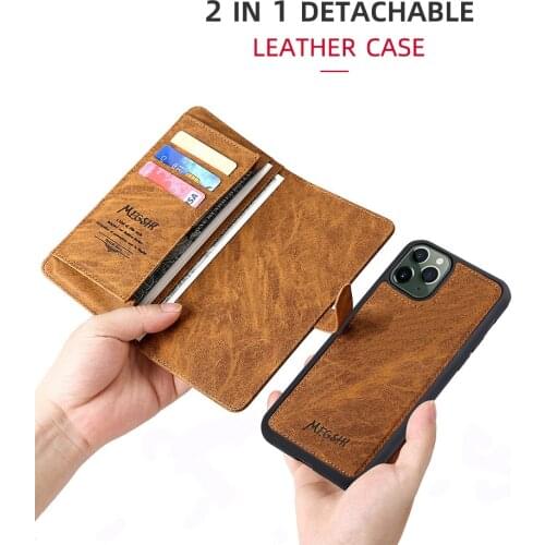 Flip Detachable Magnetic Leather Case Ultra Wallet Cell Phone Cover for Sasmung Note Huawei iphone Samsung Galaxy Note separable