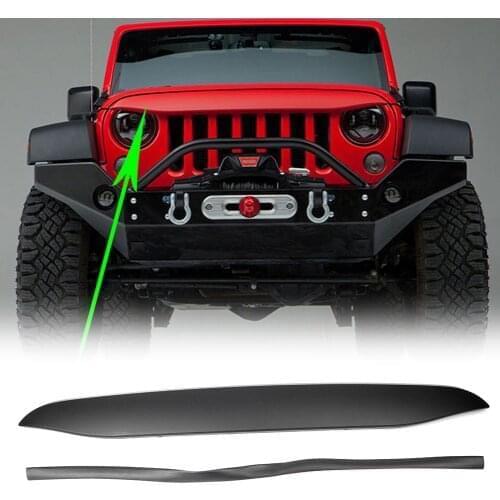 For Jeep Wrangler JK 2007-20014 2015 2016 2017 Car Undercover Nighthawk Light Brow Angry Look Front Grille