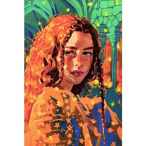 Full Square/Round Cartoon Girl Diamond Embroidery Anime 5D DIY Diamond Painting Mosaic Home Decoration Gift