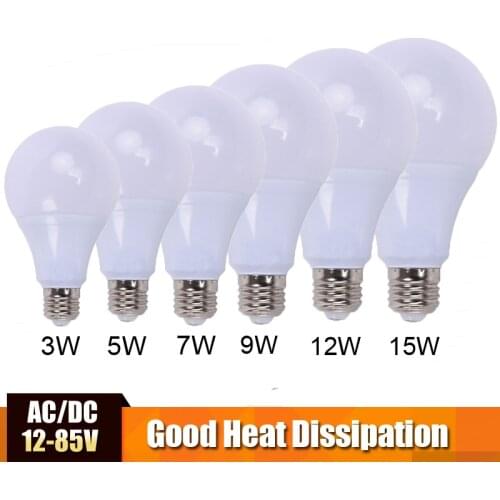 AC/DC LED Bulb 12v led lamp 24v led light 36v led Lampada Ampoule Bombilla 50v for locomotive Solar lights Camping and ship