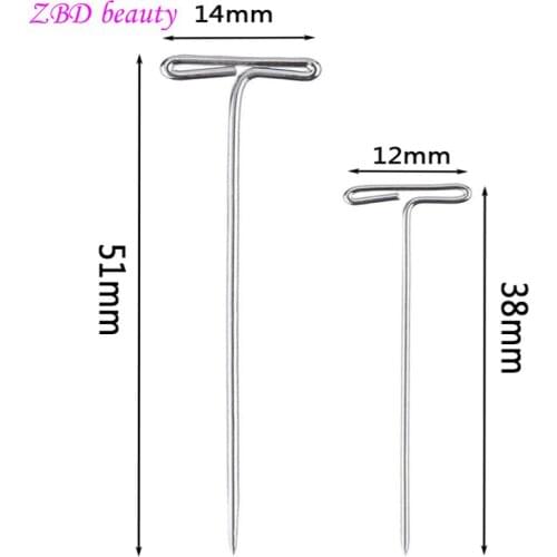 51mm Long T-pin For Wig Making And Display, For Fixing The Wig On The Wig Display Head 50 Pieces Of High-quality Hair Tools