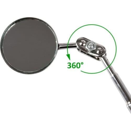 New Stable Extension 360° Telescoping Inspection Mirror 30 Mm Diameter 17 To 49 Cm Retractable Length Repair Accessories